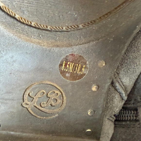 Lucky Brand Grey Western Boho Suede Ankle Booties Size 8.5M - Picture 10 of 13